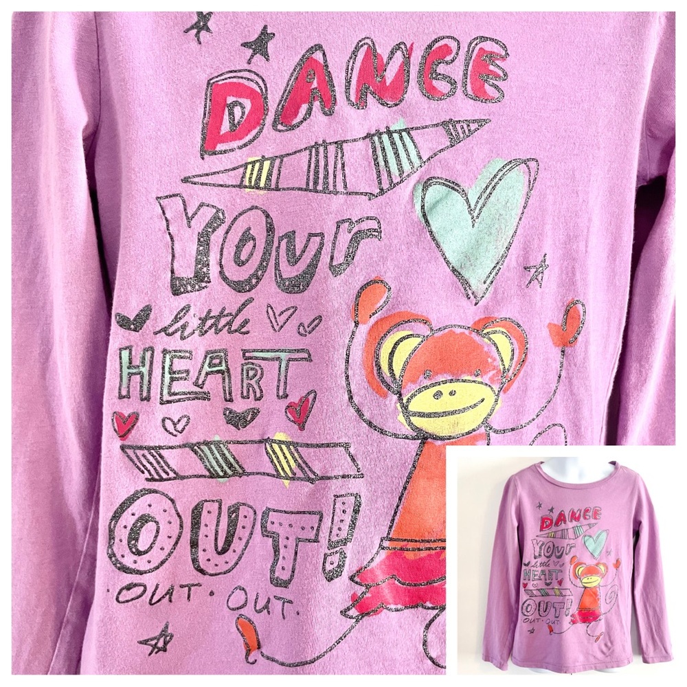 Girl’s Gap Kids Glitter DANCE YOUR HEART OUT Shirt